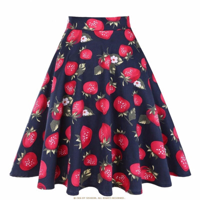 

Design Floral Skirt Women High Waist Plus Size Summer Skirts