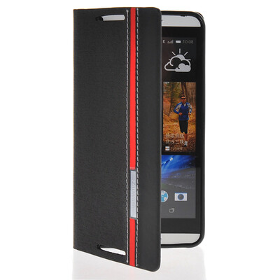 

MOONCASE Business style Leather Side Flip Wallet Card Slot Pouch Stand Back чехол для HTC Desire 816 Black