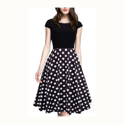 

ShippingHomeyee womens vintage retro sleeves elegant party dress A009