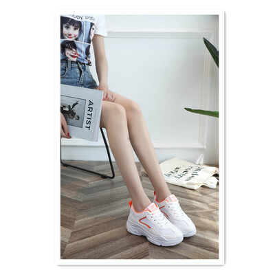 

2018 autumn new single shoes round head with muffin bottom low shoes Harajuku wild old shoes breathable white shoes