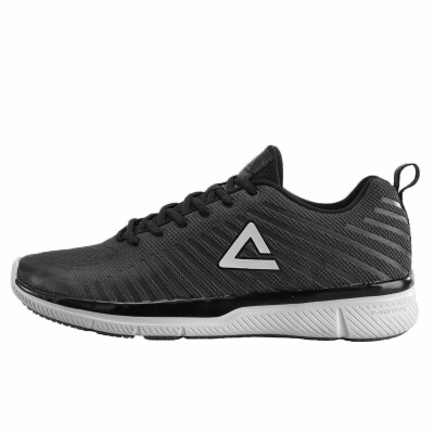 

PEAK mens shoes new light&comfortable running shoes casual sports shoes men E73547H black 42 yards