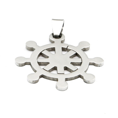 

Hpolw fashion jewelry boutique rudder Pendant - 22 inches Chain