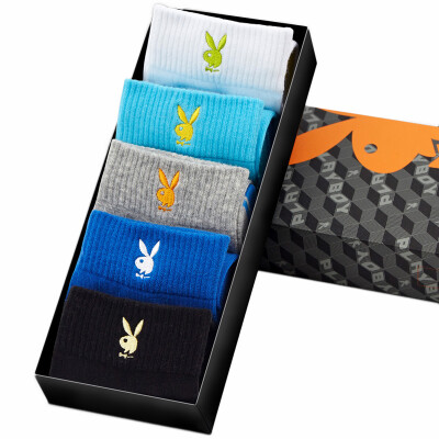 

Jingdong supermarket Playboy PLAYBOY men&39s leisure cotton socks in the tube socks 2317 gift box 5 pairs of summer breathable cotton business socks thin section mixed color