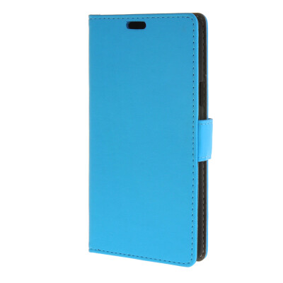 

MOONCASE Simple style Leather Wallet Flip Card Stand Back Case Cover for Samsung Galaxy J7 Blue