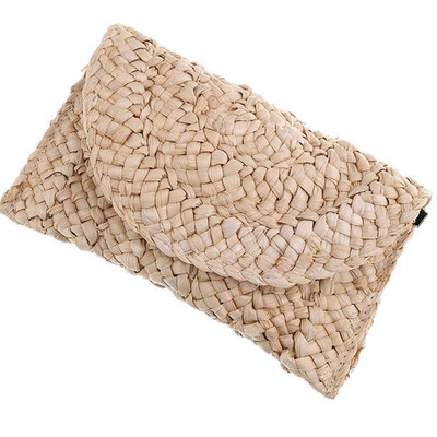 

Retro Bohemia Rattan Woven Handbag Handmade Straw Knitted Messenger Beach Bag