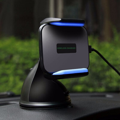 

Qi Standard Wireless Charger Car Phone Holder For iPhone X 8 8Plus For Samsung S6 S7 S8 S9 Plus Note8 Qi Fast Car Phone Holder