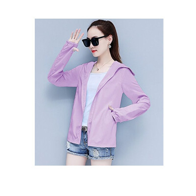 

Womens skin clothing sunscreen clothing female temperament slim slimming UV short coat fat MM large size womens windbreaker wome