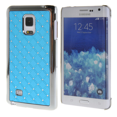 

MOONCASE Hard Chrome Rhinestone Bling Star Back Case Cover for Samsung Galaxy Note Edge N9150 Blue