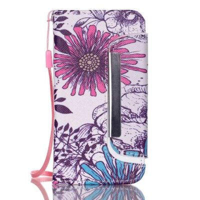 

мити моды печать практики пу бумажник кожаный чехол для iPhone 4s Flip покрытия сплит "2in1" 4 съемными с слот &)