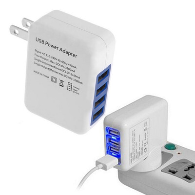 

21A 4 Ports USB Portable Home Travel Wall Charger
