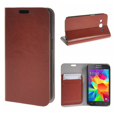 

MOONCASE ЧЕХОЛ ДЛЯ Sony Xperia Z3 Compact ( Z3 Mini ) Leather Wallet Flip Card Holder Bracket Back Pouch Brown 01