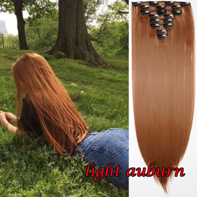 

175g1set Clip In Hair Extension Sexy Straight Long Hair 8 Pieces1set Clip In Human Hair Extensions