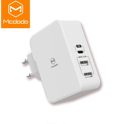 

Mcdodo USB PD 29W Quick Charger for iPhone X 8 Plus Type c usb-c Charge Fast Charging Dual USB Charger for Samsung Xiaomi Huawei