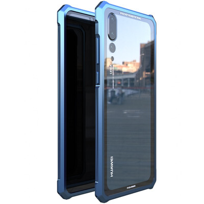 

Original LUPHIE Phone Case For HUAWEI P20 P20 Pro P20 Lite Metal Aluminum Frame 9H Tempered Glass Back Cover Shockproof Case