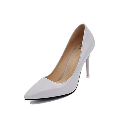 2018 summer new trend high-heeled single shoes female word shallow mouth baotou pointed stiletto fashion wear wild female