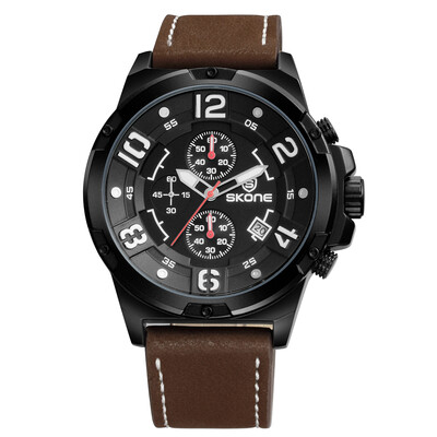 

SKONE Fashion Casual Watch 3ATM Water-resistant Quartz Watch Luminous Men Wristwatches Male Relogio Musculino for Gentleman