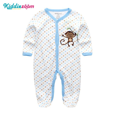 

Kiddiezoom Jumpsuit Long Sleeve Spring Autumn Baby Rompers Cotton Newborn 0-12Months Baby Clothes Stars Stripes Baby Supplies