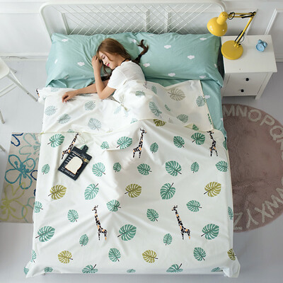 

Zero degree exploration LIVTOR cotton travel across dirty sleeping bags on business trip hotel hotel cotton sanitary sheets forest time double 180230cm