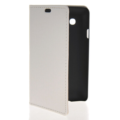 

MOONCASE Slim Leather Side Flip Wallet Card Slot Pouch Stand Back Case Cover for LG L60 White