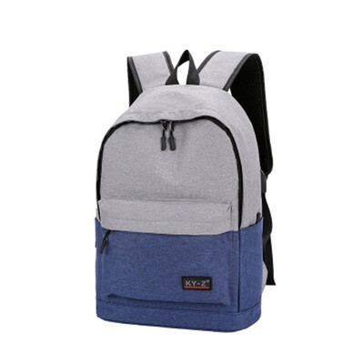 

ZHANAO2018 new student bag mens solid color backpack casual outdoor backpack