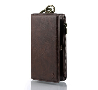 

2019 Multi functional Leather Detachable Zipper Wallet Case For iPhoneXs Xs Max Phone Bag With Hoop Card Holder For iPhoneX XR