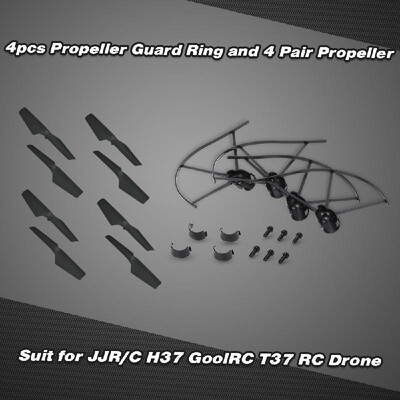

4pcs Propeller Guard Ring And 4 Pair CW CCW Propeller for JJRC H37 GoolRC T37 RC Drone Quadcopter