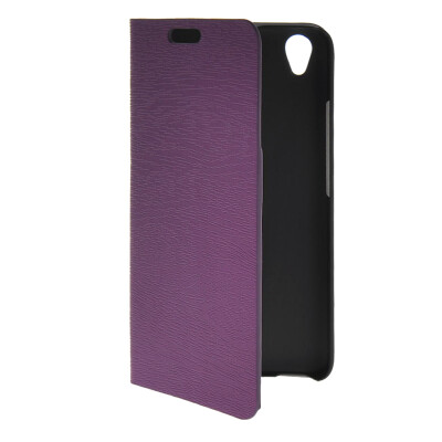 

MOONCASE Slim Leather Side Flip Wallet Card Slot Pouch with Kickstand Shell Back Case Cover for Huawei Honor 4 Play Purple