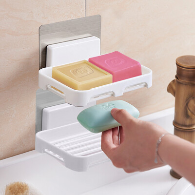 

Mengting soap box soap box frame no trace stickers free punching bathroom shelf 1 2 only 1405