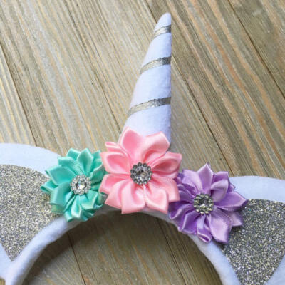 

Magical Unicorn Horn head Headband Cosplay Costume Kid Children gift Party props