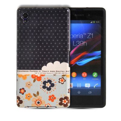 

MOONCASE Watercolor Art Soft Flexible Silicone Gel TPU Skin Shell Back Case Cover for Sony Xperia Z1 L39h