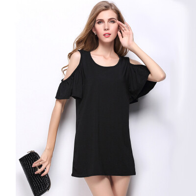 

Buenos Ninos Women Dresses Ladies Short Sleeve Cotton Sexy Dress Woman Casual Jersey O-neck Vestidos