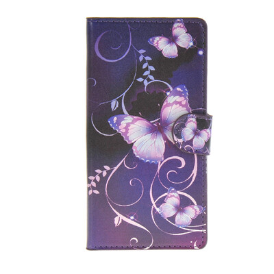 

MOONCASE Flower style Leather Side Flip Wallet Card Slot Stand Pouch ЧЕХОЛ ДЛЯ Sony Xperia Z4
