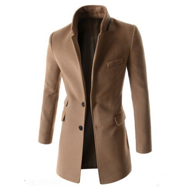 

Zogaa Men's Wool Coat Slim