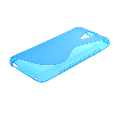 

MOONCASE  - Line Soft Flexible Silicone Gel TPU Skin Shell Back Case Cover for Htc Desire 620G Blue