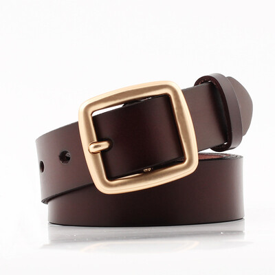 

Badinka 2018 New Designer Wide Black White Red 100 Genuine Leather Belt Female Square Gold Buckle Waist Belts for Women Jeans