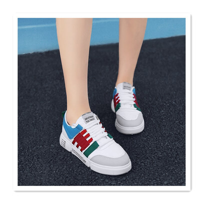 

2018 new junior high school student shoes Korean version of the tide white board shoes Korean version of the wild explosion models