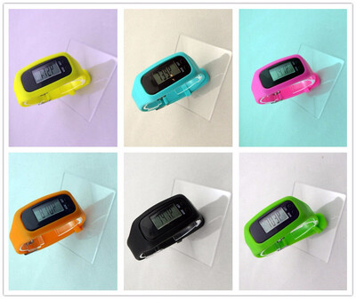 

Multi-function pedometer Watches Bracelet pedometer Silicone running counter 0-99999 steps counter color random