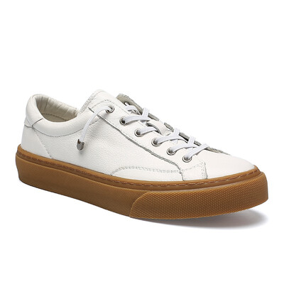 

Korean version of the leather wild mens shoes sports shoes Harajuku style retro Hong Kong style tide shoes low to help comfortabl