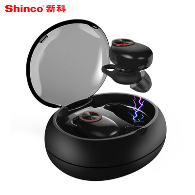 

Shinco SH-F14 music Bluetooth headset wireless sports binaural in-ear mini bass waterproof noise reduction Apple Huawei millet universal black