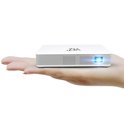 

VEZ K6 youth version of the home projector micro projector mobile phone with the screen projection off-axis portable projection left&right trapezoidal correction CIBN HD projection content