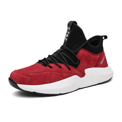 

Mens Shoes Fashion Casual Shoes Lightweight Casual Shoes Breathable Anti-Black Gray Red Slip Size 39-44