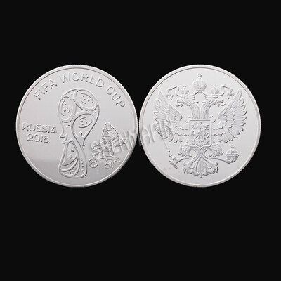 

2018 Russia Goldsilver World Cup coin Moscow football game challenges coin sports coins collection