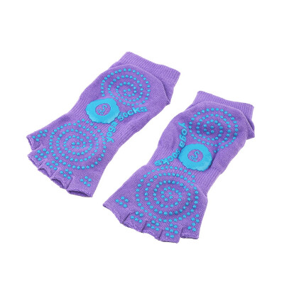 

Comfort Durable Yoga Pilates Socks Half Toe Ankle Grip Five Finger No-Slip 1Pair