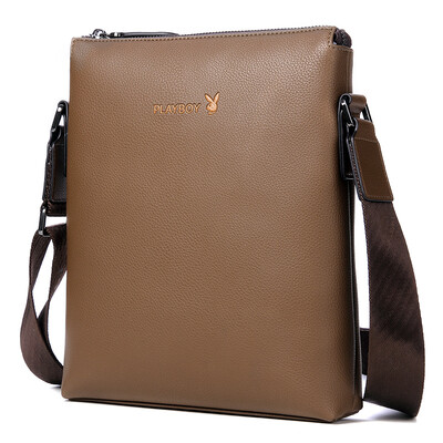 

Playboy playboy male bag Messenger bag boutique shoulder Messenger bag Business leisure trend male package PBF1245-6B black