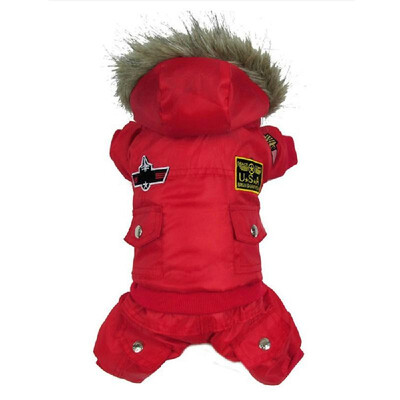 

Fall Winter Thicken Cotton  S M L XL Jumpsuits Costume Pet Dog Supplies Soft Comfortable Warm Clothes