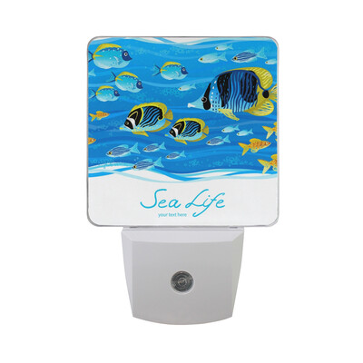 

ALAZA LED Night Light With Smart Dusk To Dawn SensorVintage Floral Plug In Night Light