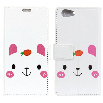 

MOONCASE Oppo F5 Youth Painted Leather Case - Radish Rabbit