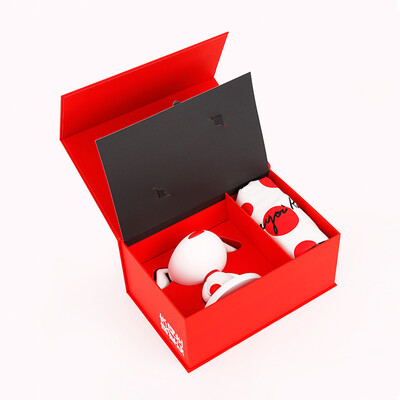 

Jingdong x Caojian Yayoi in the name of love limited edition JOY gift box YayoiKusama art joint canvas bag