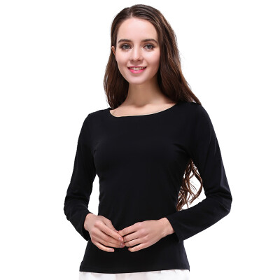 

POPBASIC Women Relax Fit Jersey Round Neck Tee Short Sleeve Cotton T-shirt