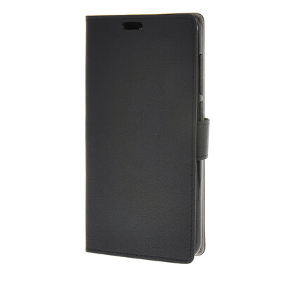 

MOONCASE Case for ZTE Blade S6 Plus S6+ Leather Wallet Flip Pouch Card with Kickstand Case Cover Black